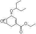 Struktur image of (1S,5R,6S)-Ethyl 5-(pentan-3-yl-oxy)-7-oxa-bicyclo[4.1.0]hept-3-ene-3-carboxylate