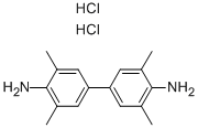 Struktur image of 3,3',5,5'-Tetramethylbenzidine dihydrochloride hydrate