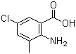 Struktur image of 2-Amino-5-chloro-3-methylbenzoic acid