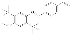 Struktur image of 1,4-bis-(1,1-Dimethylethyl)-2-[(4-ethenylphenyl)methoxy]-5-methoxybenzene