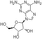 Struktur image of 2,6-Diaminopurine riboside
