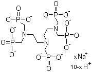Struktur image of Diethylene triamine pentamethylene phosphonic acid heptasodium salt