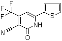 Struktur image of 3-Cyano-6-(2-thienyl)-4-trifluoromethyl-2(1H)-pyridone