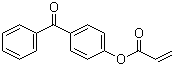 Struktur image of 2-Propenoic acid 4-benzoylphenyl ester