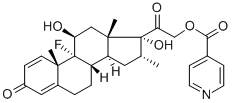 Struktur image of Dexamethasone isonicotinate
