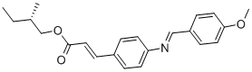 Struktur image of (S)-(+)-2-Methylbutyl p-[(p-methoxybenzylidene)amino]cinnamate