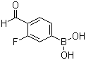 Struktur image of 3-Fluoro-4-formylphenylboronic acid
