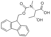 Struktur image of (2S,3R)-2-((((9H-Fluoren-9-yl)methoxy)carbonyl)(methyl)amino)-3-hydroxybutanoic acid