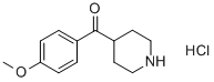 Struktur image of (4-Methoxyphenyl)(4-piperidyl)methanone hydrochloride