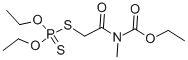 Struktur image of Ethyl N-(2-diethoxyphosphinothioylsulfanylacetyl)-N-methylcarbamate