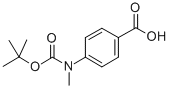 Struktur image of Boc-4-methylaminobenzoic acid