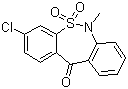 Struktur image of 3-Chloro-6-methyl-dibenzo[c, f][1, 2]thiazepin-11(6H)-one 5,5-dioxide