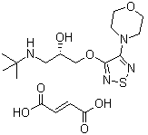 Struktur image of (S)-Timolol maleate