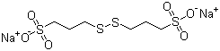Struktur image of bis-(Sodium sulfopropyl)-disulfide