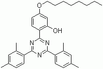 Struktur image of 2-[4,6-bis-(2,4-Dimethylphenyl)-1,3,5-triazin-2-yl]-5-(octyloxy)phenol