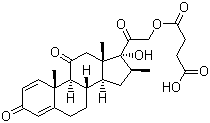 Struktur image of 16-Meprednisone hemisuccinate
