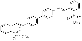 Struktur image of 2,2'-[(1,1'-Biphenyl)-4,4'-diyldi-2,1-ethenediyl]-bis-benzenesulfonic acid disodium salt
