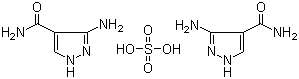 Struktur image of 3'-Amino-4'-pyrazolecarboxamide hemisulfate