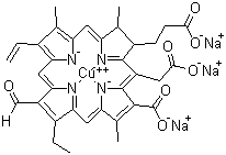Struktur image of Sodium copper chlorophyllin