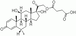 Struktur image of Methylprednisolone hemisuccinate