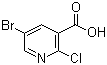 Struktur image of 5-Bromo-2-chloronicotinic acid