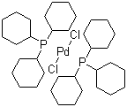 Struktur image of Dichlorobis(tricyclohexylphosphine)palladium(II)