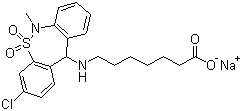 Struktur image of Tianeptine sodium salt