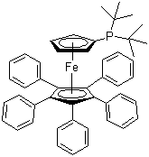 Struktur image of 1,2,3,4,5-Pentaphenyl-1-(di-tert-butylphosphino)ferrocene