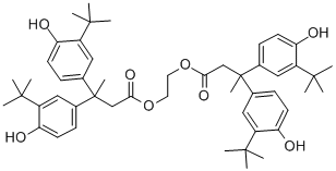 Struktur image of Ethylene(3,3-bis-(3-(1,1-dimethylethyl)-4-hydroxyphenyl)butanoate