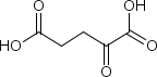 Struktur image of 2-Ketoglutaric acid