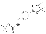 Struktur image of tert-Butyl 4-(4,4,5,5-tetramethyl-1,3,2-dioxaborolan-2-yl)benzylcarbamate