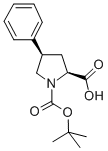 Struktur image of (2S,4R)-1-tert-Butyloxycarbonyl-4-phenyl-pyrrolidine-2-carboxylic acid