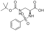 Struktur image of Boc-(S)-3-amino-2-(phenylsulfonylamino)-propionic acid