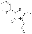 Struktur image of 3-Allyl-5-(1-methyl-2-pyridylidene)rhodanine