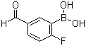 Struktur image of 2-Fluoro-5-formylphenylboronic acid
