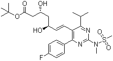 Struktur image of tert-Butyl rosuvastatin