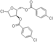 Struktur image of 1-Chloro-3,5-di-(p-chlorobenzoyl)-2-deoxy-D-ribose