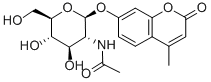 Struktur image of 4-Methylumbelliferyl-2-acetamido-2-deoxy-beta-D-glucopyranoside
