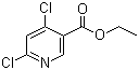 Struktur image of 4,6-Dichloro-3-pyridinecarboxylic acid ethyl ester