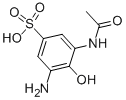 Struktur image of 6-Acetamido-2-aminophenol-4-sulfonic acid