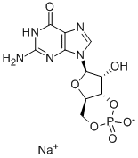 Struktur image of Guanosine-3',5'-cyclicphosphate sodium salt