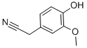 Struktur image of 4-Hydroxy-3-methoxyphenylacetonitrile