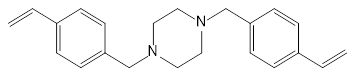 Struktur image of 1,4-bis[(4-Ethenylphenyl)methyl]piperazine