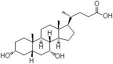 Struktur image of Chenodeoxycholic acid