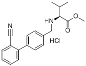 Struktur image of N-[(2'-Cyano[1,1'biphenyl]-4-yl)methyl]-methyl ester L-valine monohydrochloride