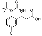 Struktur image of Boc-(R)-3-Amino-3-(3-chlorophenyl)propionic acid