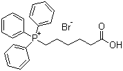 Struktur image of (5-Carboxypentyl)triphenylphosphonium bromide