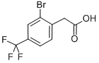 Struktur image of 2-Bromo-4-(trifluoromethyl)phenylacetic acid