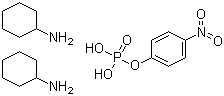 Struktur image of 4-Nitrophenyl phosphate, bis-(cyclohexylammonium) salt