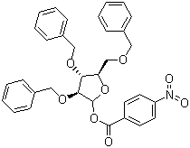 Struktur image of 2,3,5-tri-O-Benzyl-1-o-(4-nitrobenzoyl)-D-arabinofuranose